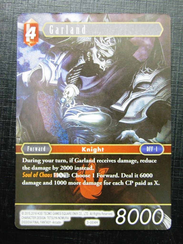 GARLAND 3-004H FOIL - Final Fantasy Card # 1J31