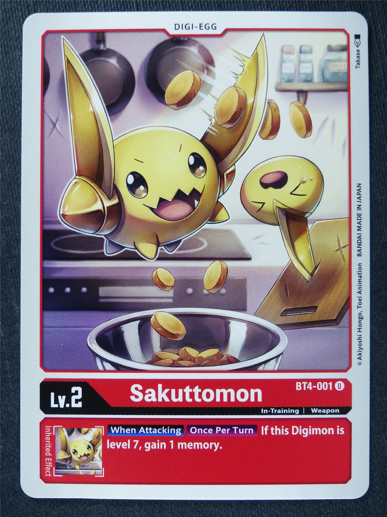 Sakuttomon BT4-001 U - Digimon Cards #ZK