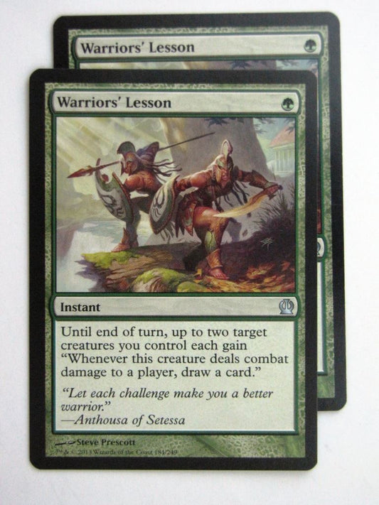 MTG Magic Cards: WARRIORS'S LESSON x2 Theros # 24D80