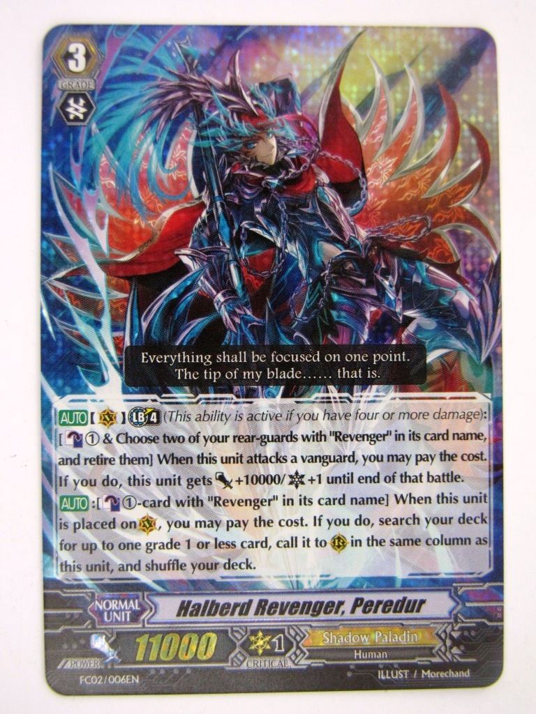 Vanguard Cards: HALBERD REVENGER, PEREDUR FC02 # 13D75