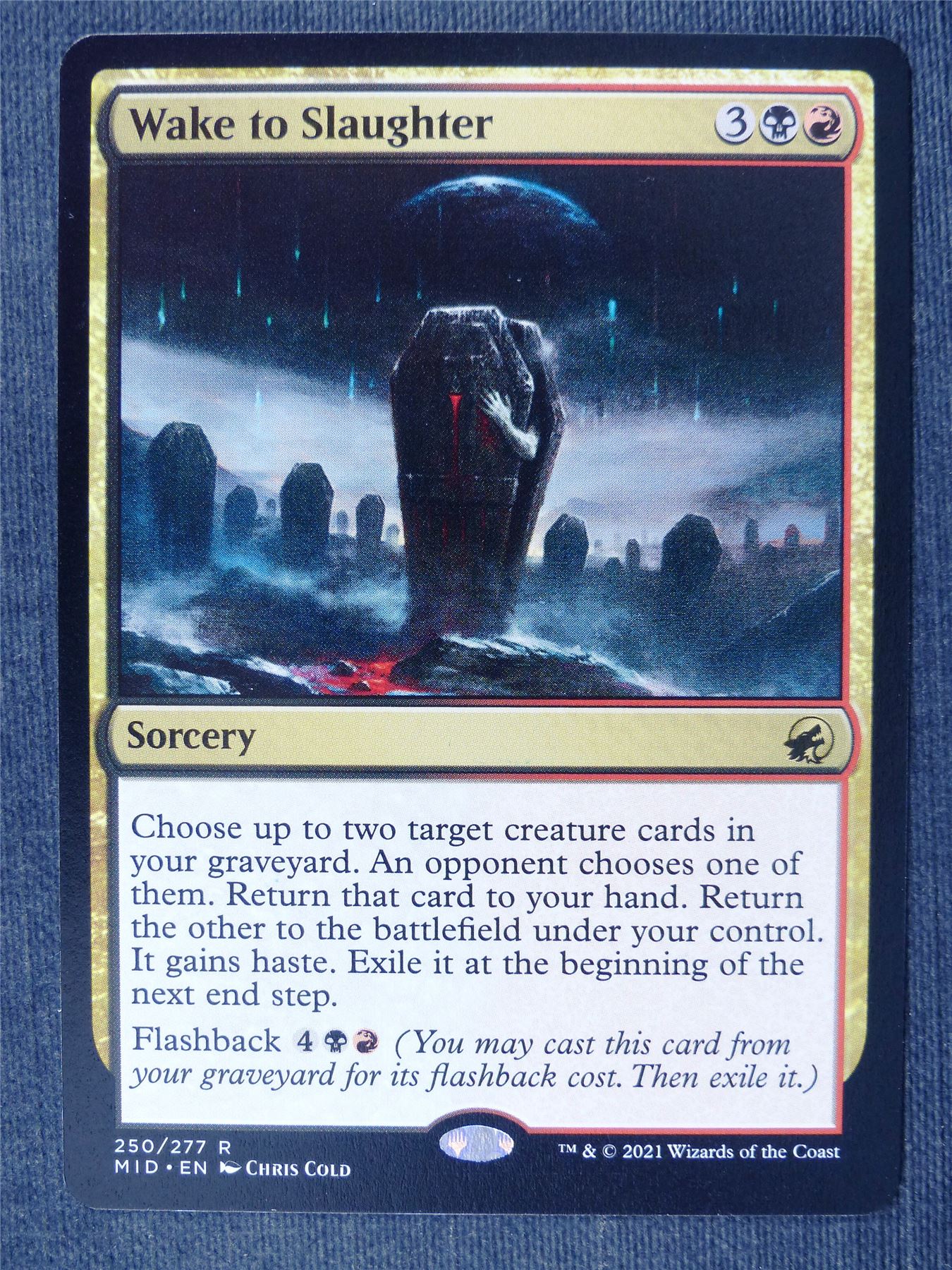 Wake to Slaughter - MID - Mtg Cards #3S5