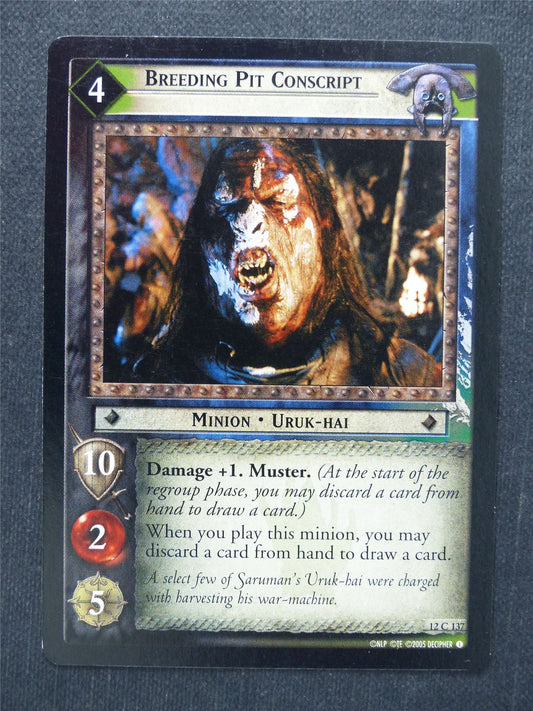 Breeding Pit Conscript 12 C 137 - LotR Cards #MT