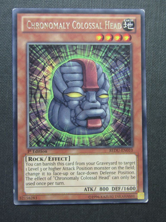 Chronomaly Colossal head REDU Rare - 1st ed - Yugioh Cards #16P
