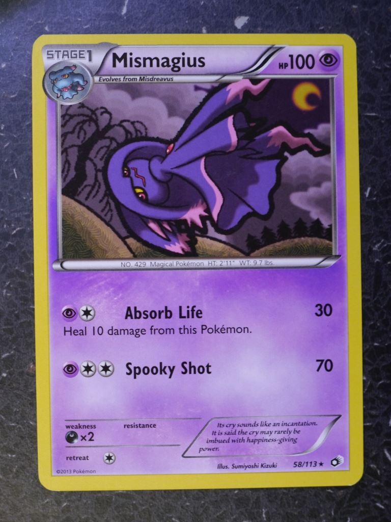 Pokemon Cards: MISMAGIUS 58/113 RARE # 5J90