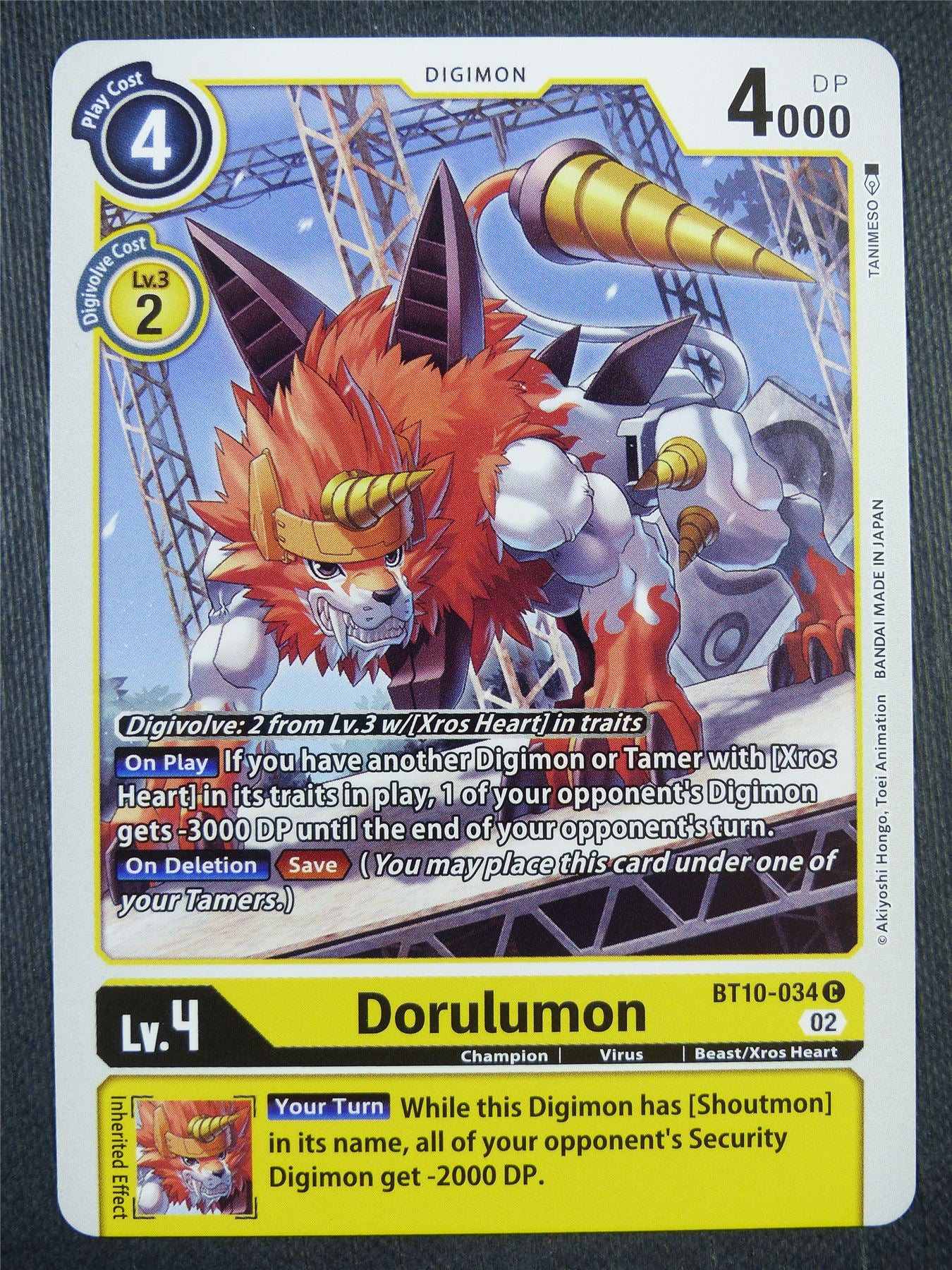 Dorulumon BT10-034 - Xros Encounter - Digimon Card #98R