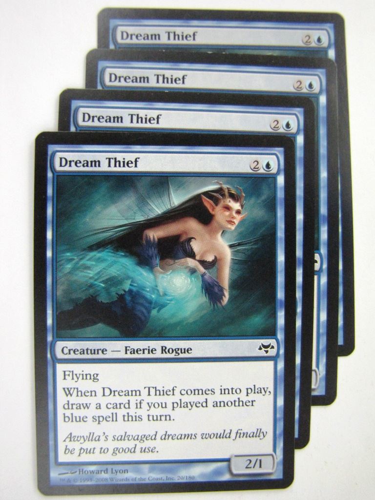 MTG Magic Played Cards: DREAM THIEF x4 # 8A13