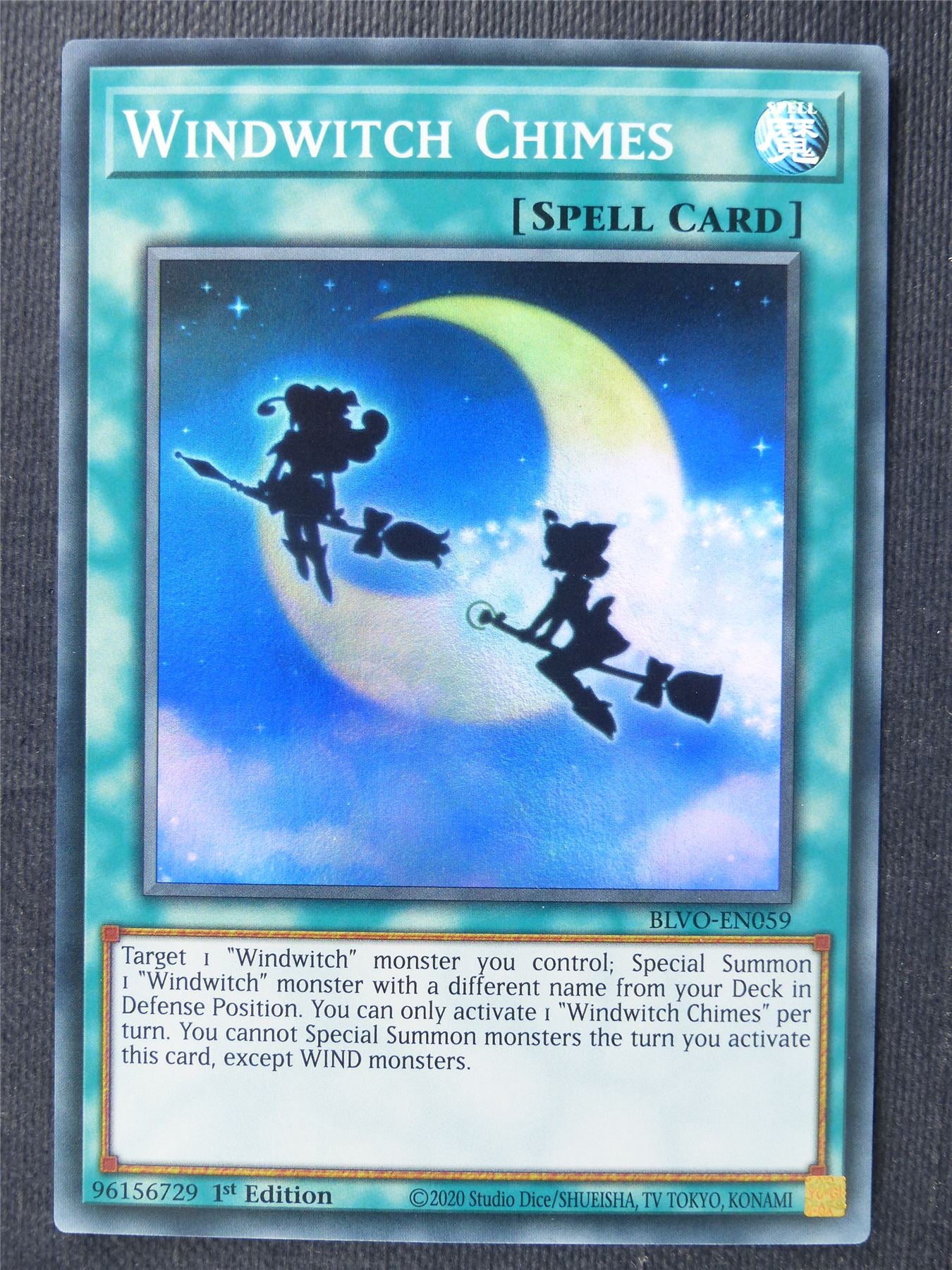 Windwitch Chimes BLVO Super Rare - 1st ed Yugioh Cards #37F