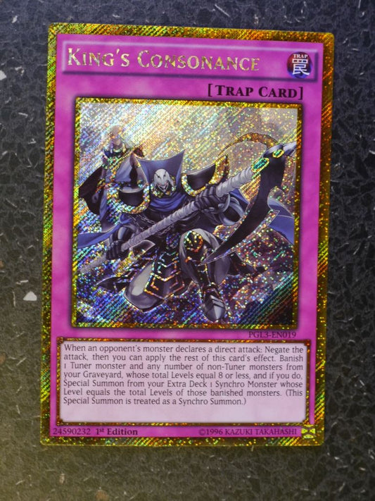 Yugioh Cards: KING'S CONSOANCE PGL3 GOLD RARE # 3F70