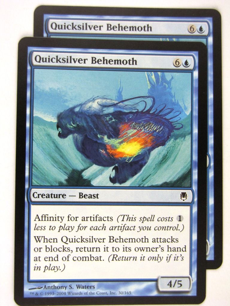 MTG Magic: the Gathering Cards: QUICKSILVER BEHEMOTH x2: DST