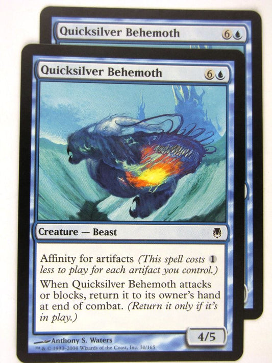 MTG Magic: the Gathering Cards: QUICKSILVER BEHEMOTH x2: DST