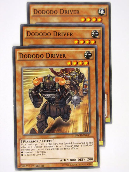 Yugioh Cards: DODODO DRIVER NECH x3 # 17D91