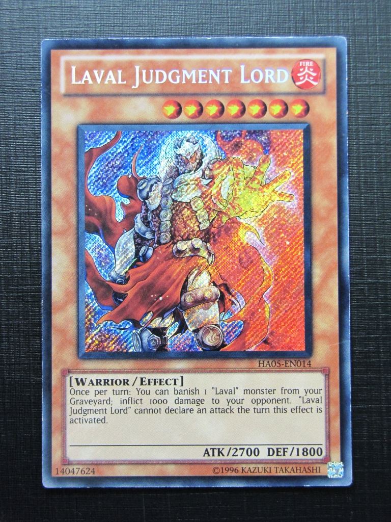 Yugioh Cards: LAVAL JUDGMENT LORD HA05 SECRET RARE # 16F69