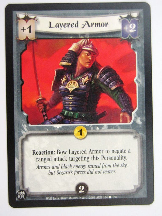 Vintage L5R Cards: LAYERED ARMOR # 27E63