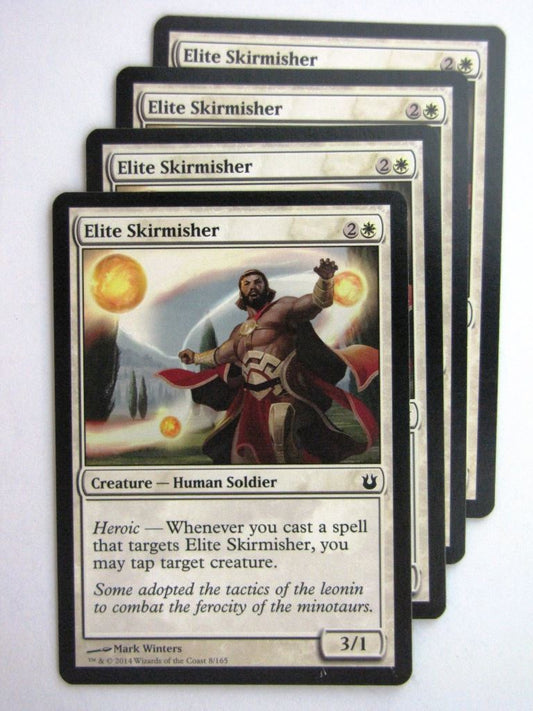MTG Magic Cards: ELITE SKIRMISHER x4 Born of the Gods playset # 24C31