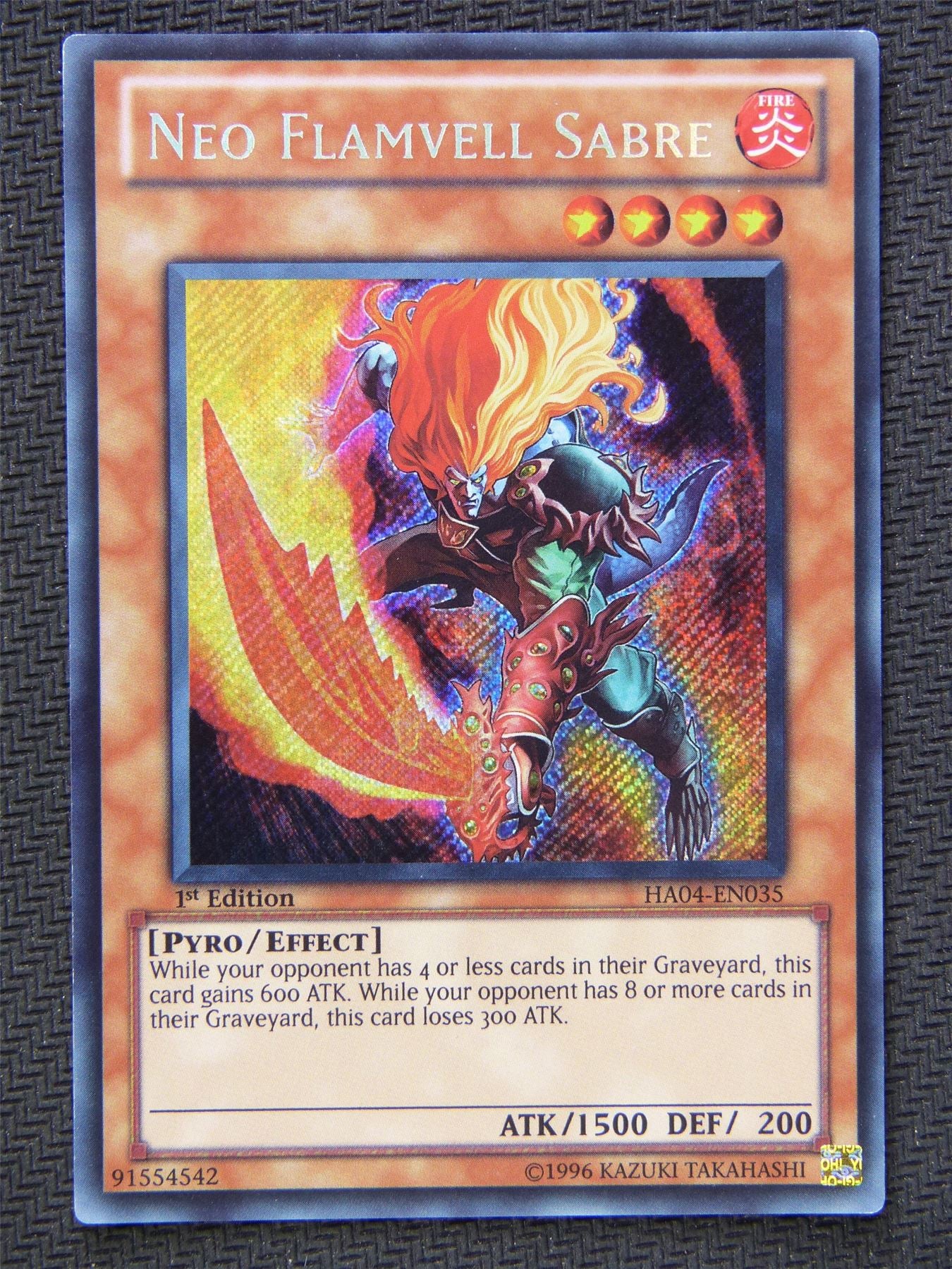 Neo Flamvell Sabre HA04 - Secret Rare - Yugioh Card #5WS