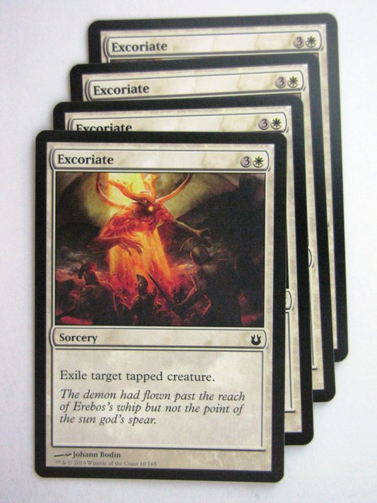 MTG Magic Cards: EXCORIATE x4 Born of the Gods playset # 24C25