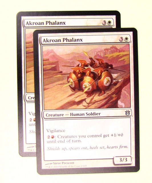 MTG Magic the Gathering Born of the Gods: Akroan Phalanx x2