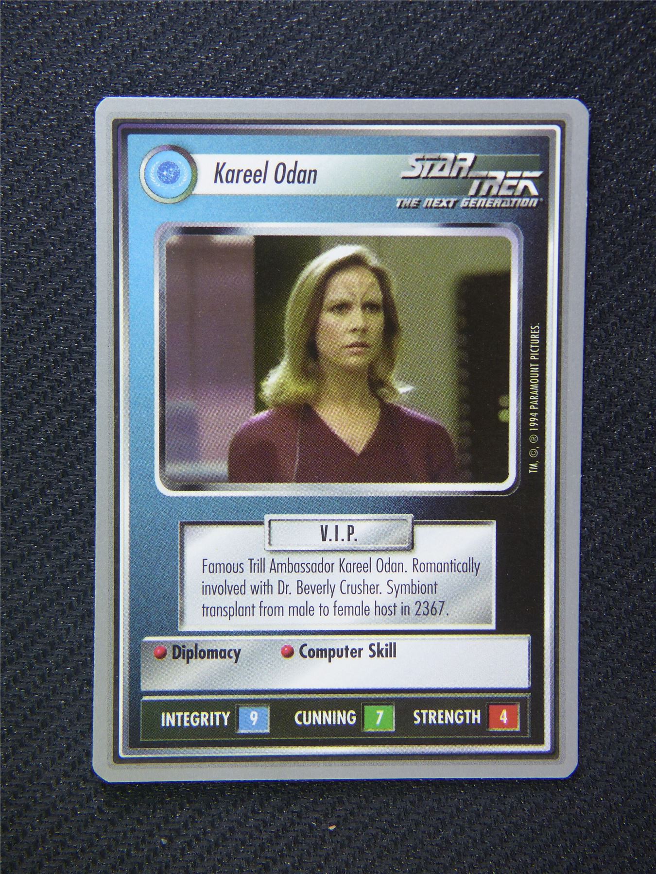Kareel Odan - Star Trek Silver Border Card Decipher #2B9