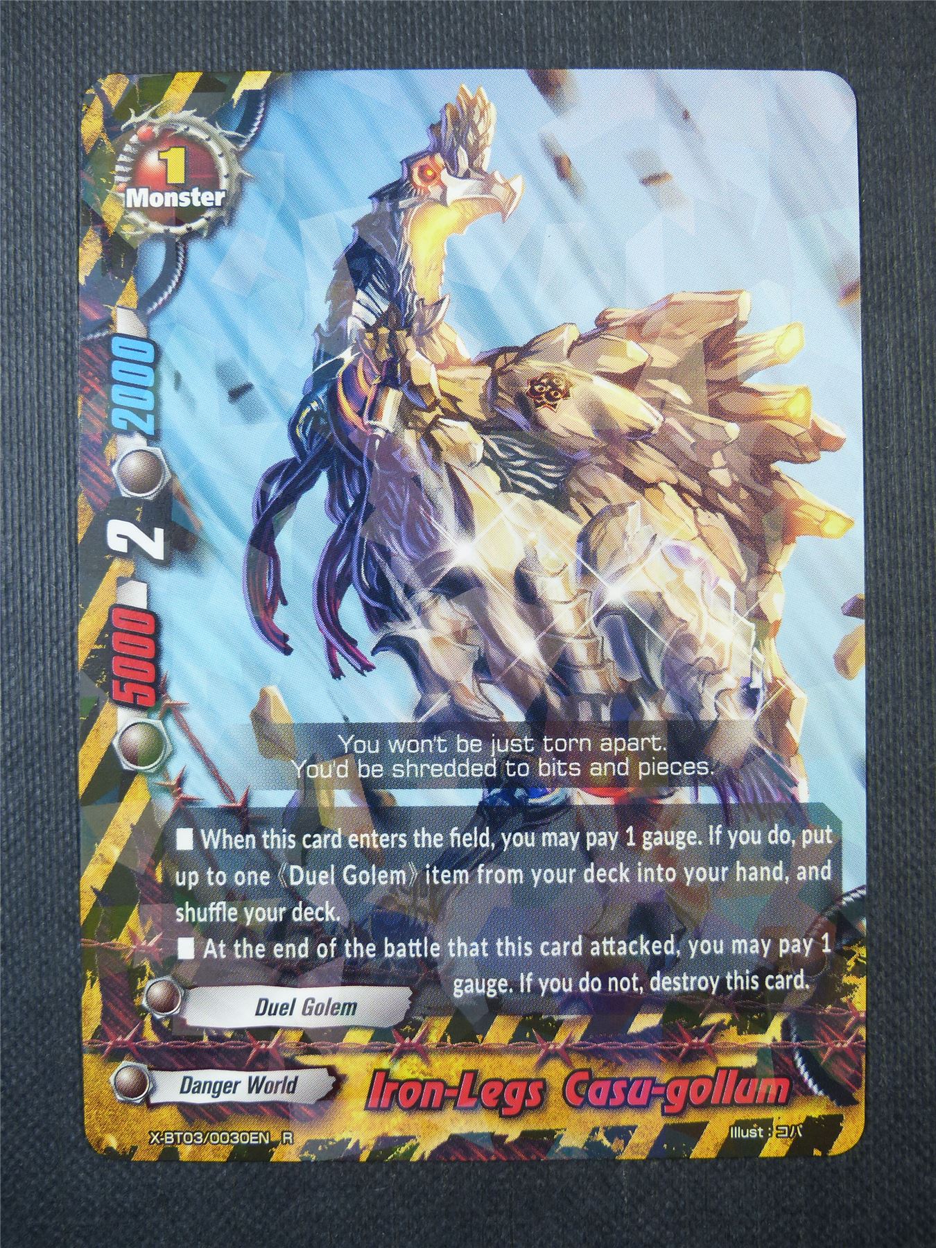 Iron-Legs Casu-Gollum R - Buddyfight Card #6A