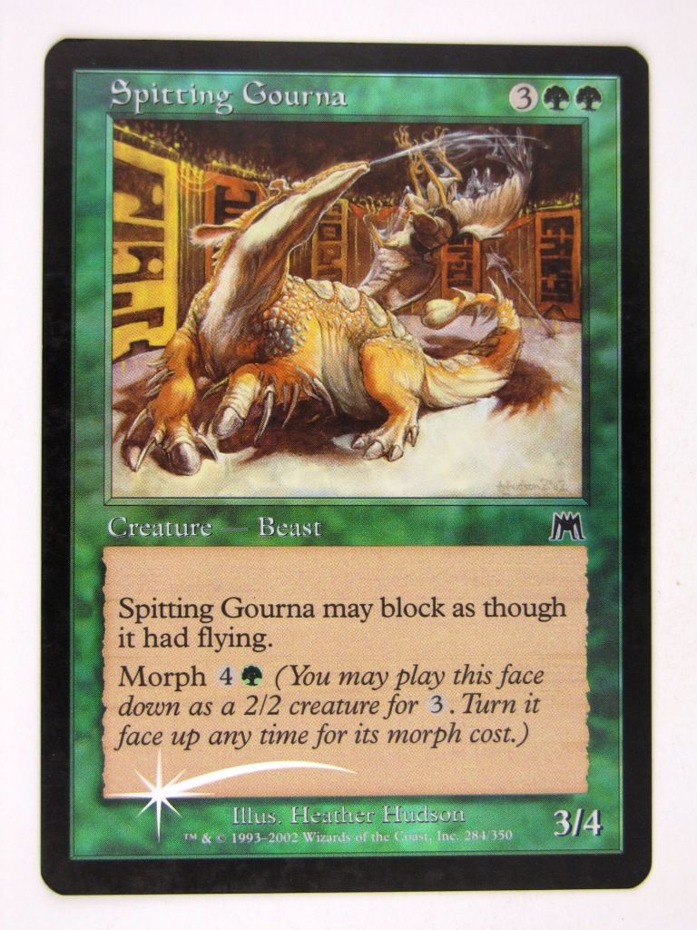 Mtg FOIL - SPITTING GOURNA - played