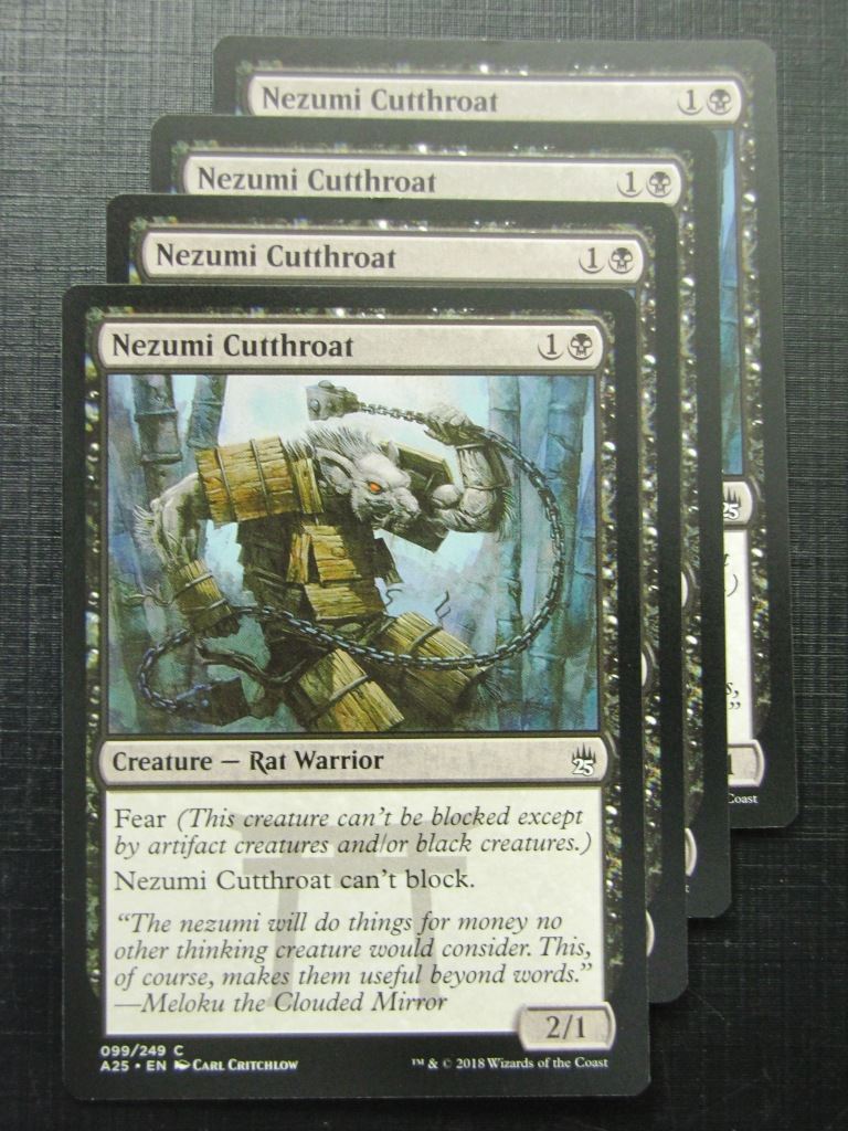 Nezumi Cutthroat x4 - Masters 25 - Mtg Card # 10B79