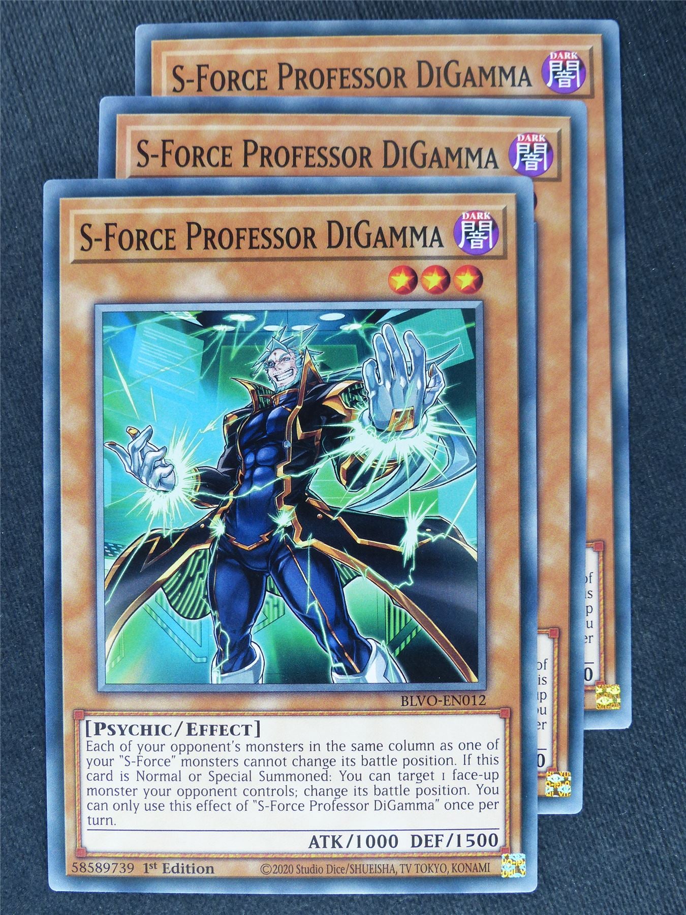 S-Force Professor DiGamma x3 - Yugioh Cards #XG