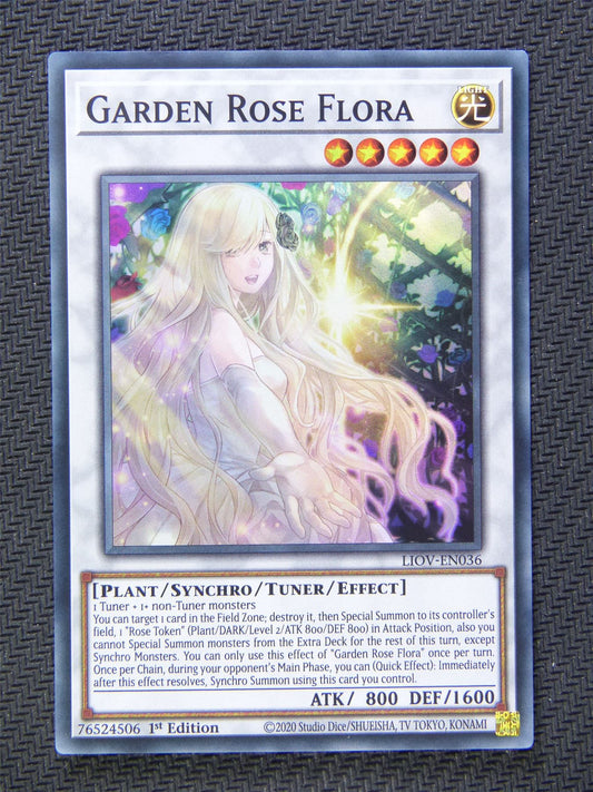 Garden Rose Flora LIOV Super Rare - Yugioh Cards #5E6