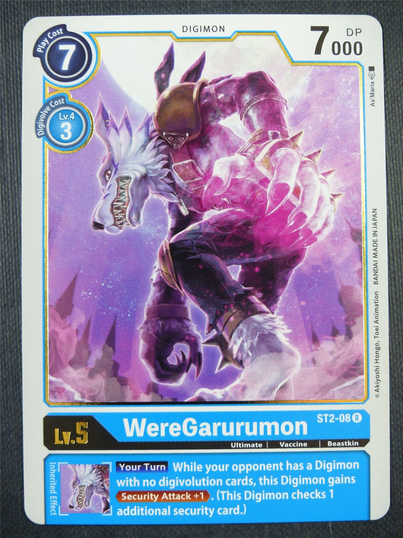 WereGarurumon ST2-08 R - Digimon Card #9FG