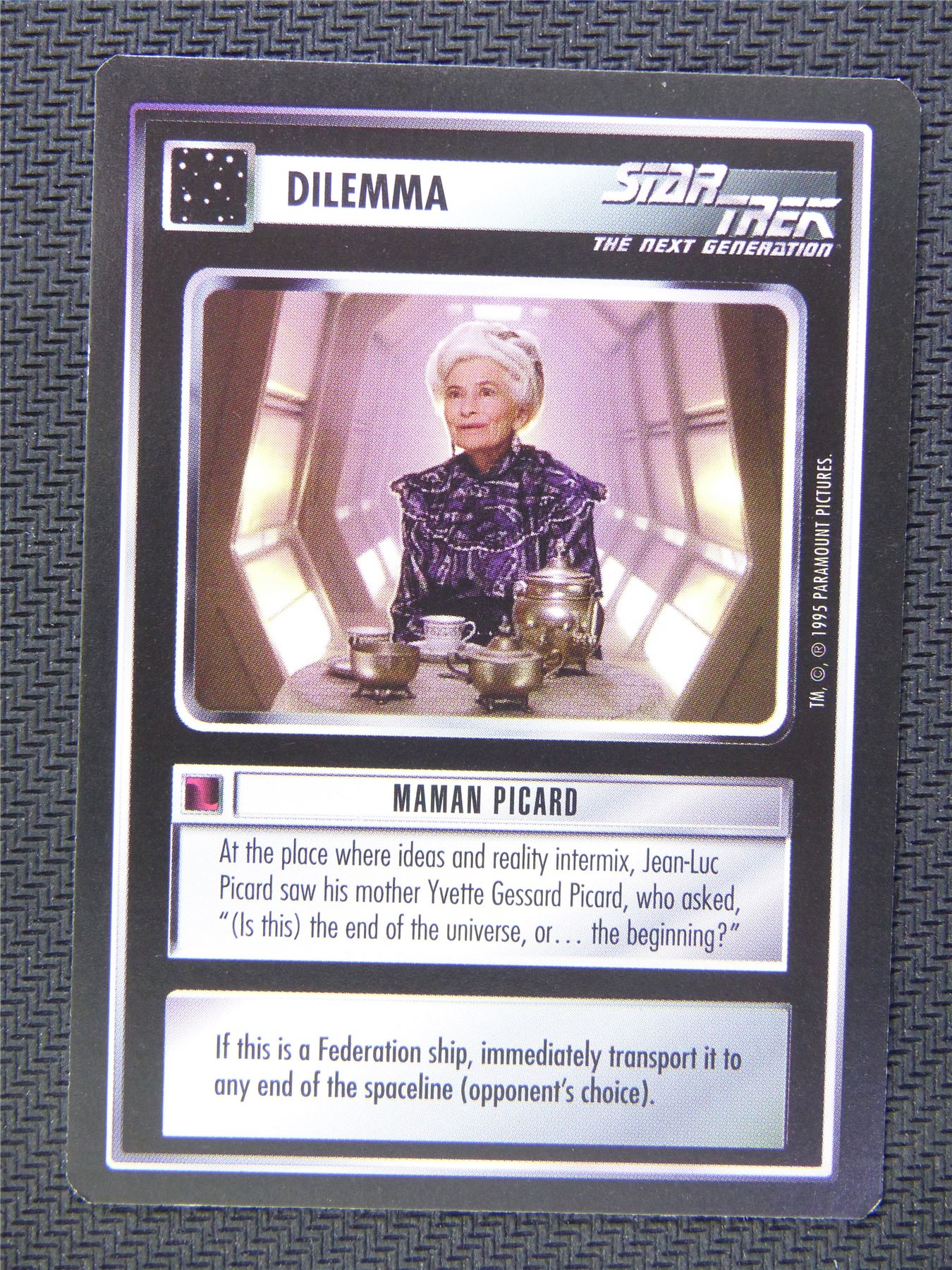 Dilemma Maman Picard - Star Trek CCG Next Gen #58G