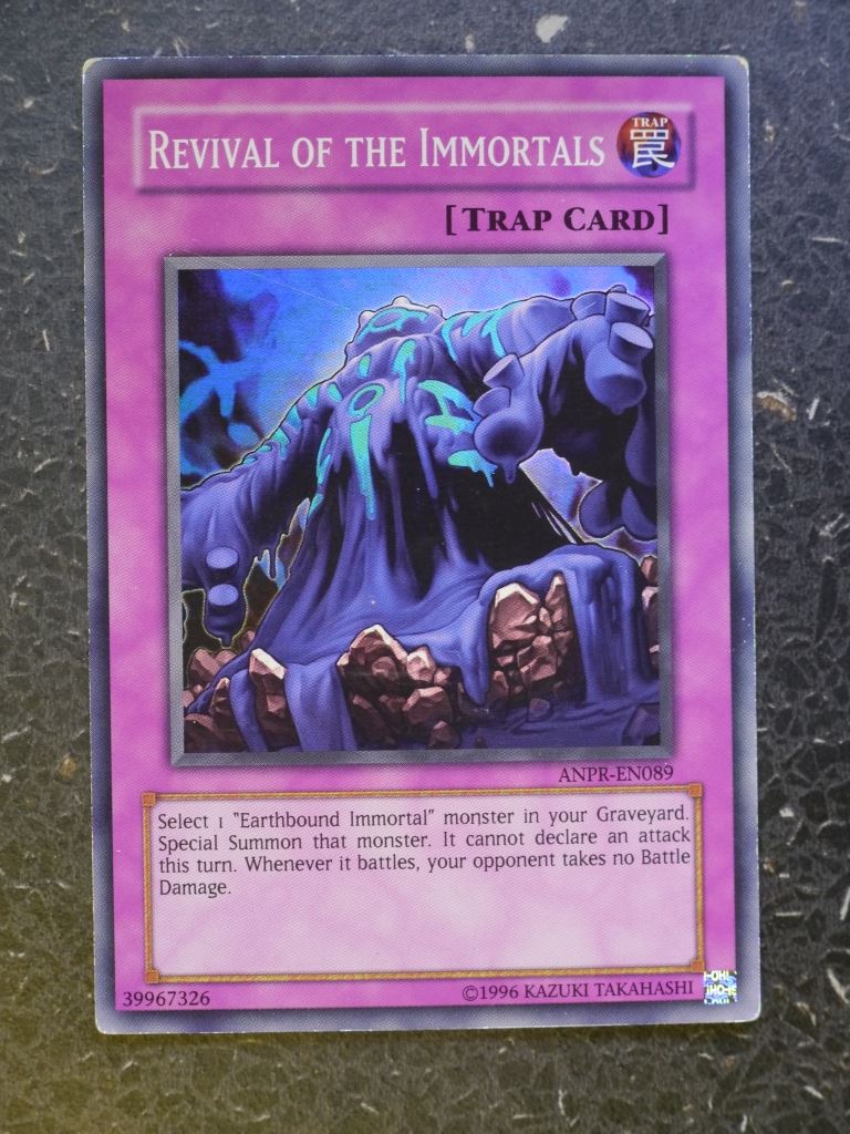 Yugioh Card: REVIVAL OF THE IMMORTALS ANPR SUPER RARE # 9D8