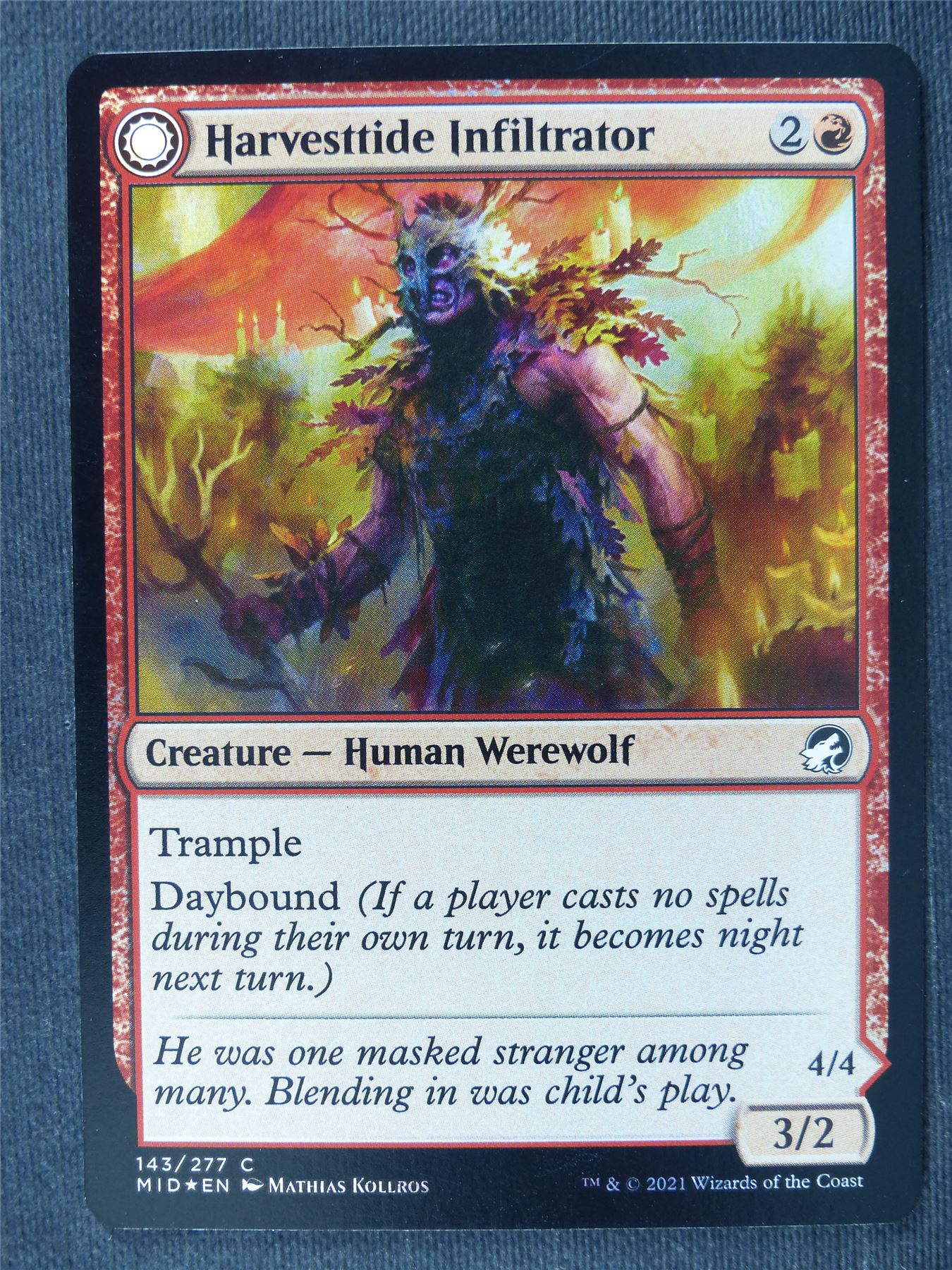 Harvesttide Infitrator Foil - Mtg Magic Cards #3ZB