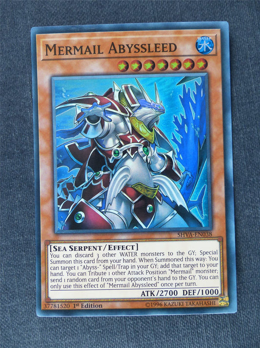 Mermail Abyssleed SHVA Super Rare - 1st ed - Yugioh Cards #VD