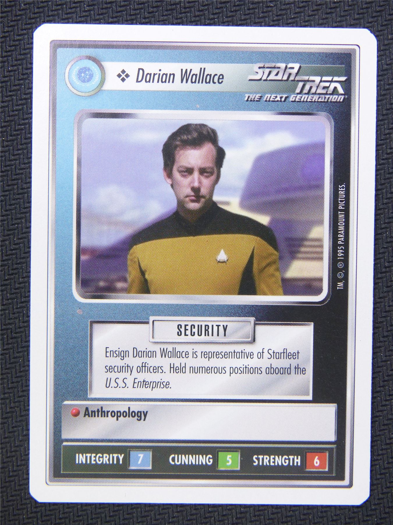 Christopher Hobson White Border - Star Trek Next Gen Card #4NS