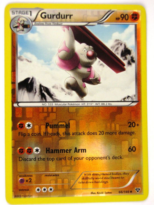 Pokemon Cards: GURDURR 66/146 Rev Holo: X & Y