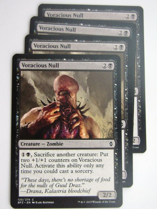 MTG Cards: BATTLE FOR ZENDIKAR: VORACIOUS NULL x4 # 37A62