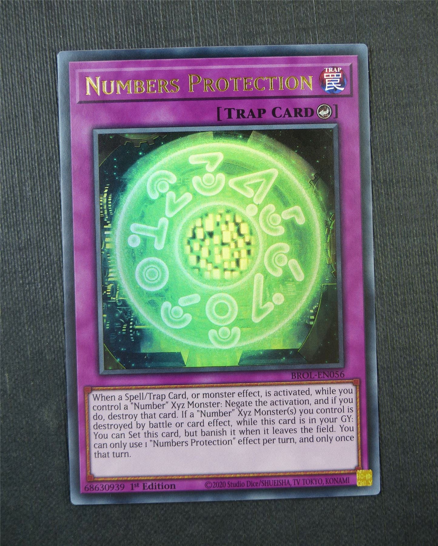 Numbers Protection BROL Ultra Rare 1st Ed - Yugioh Card #5F7