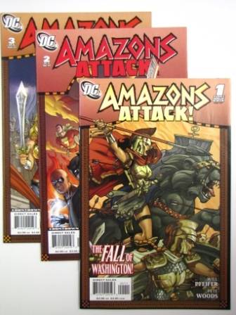 Comic - AMAZONS ATTACK #1 to #3