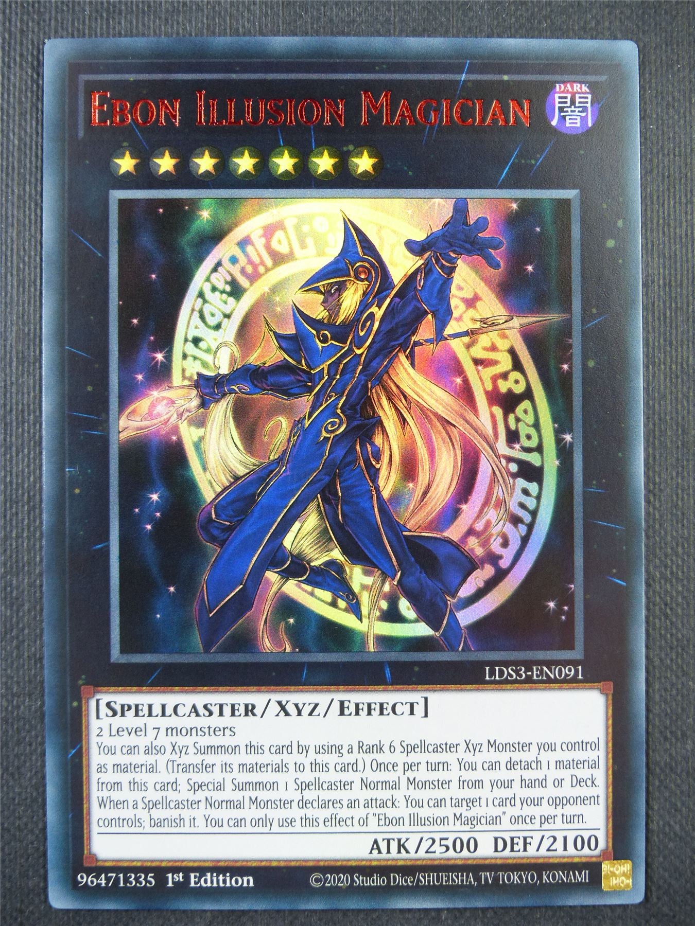 Ebon Illusion Magician LDS3 Ultra Rare Red - 1st ed Yugioh Card #8PR