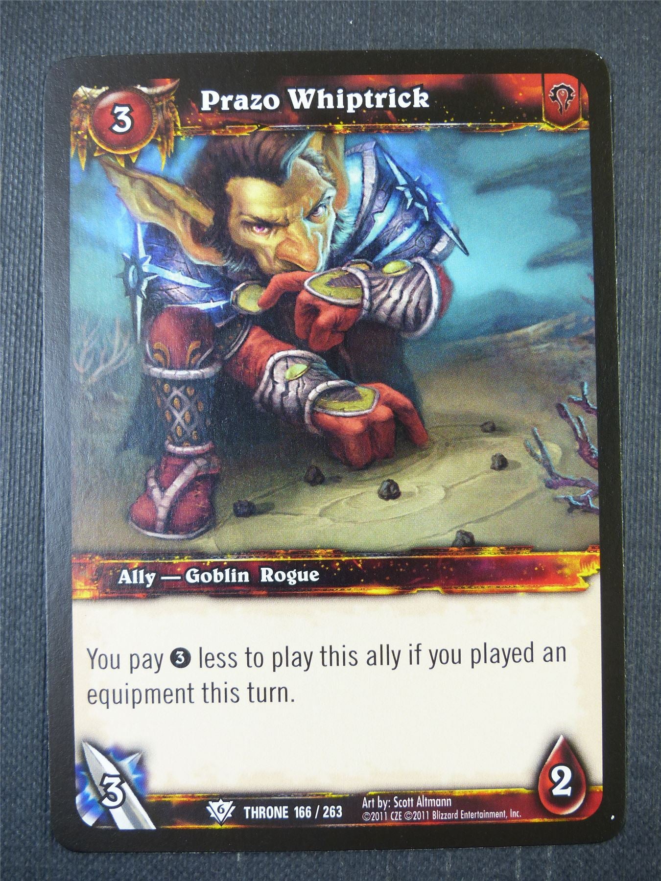 Prazo Whiptrick 166/263 - WoW Card #1B9