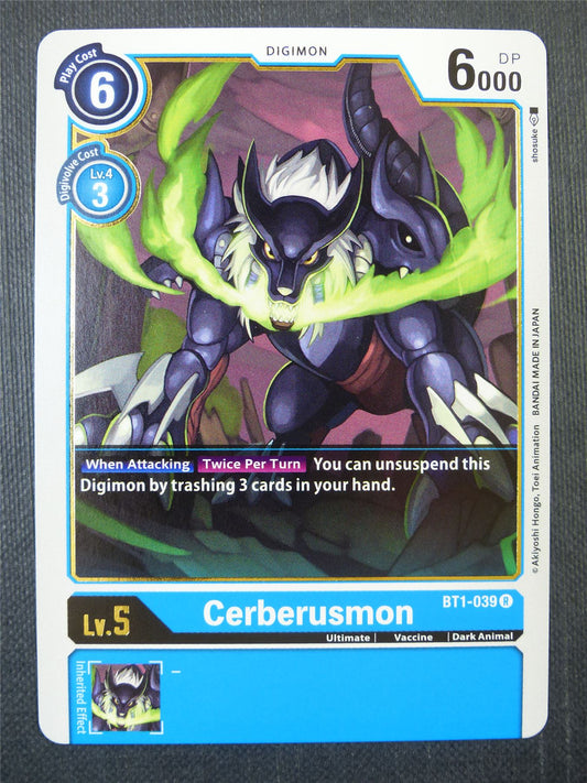 Cerberusmon BT1-039 R - Digimon Card #90Q