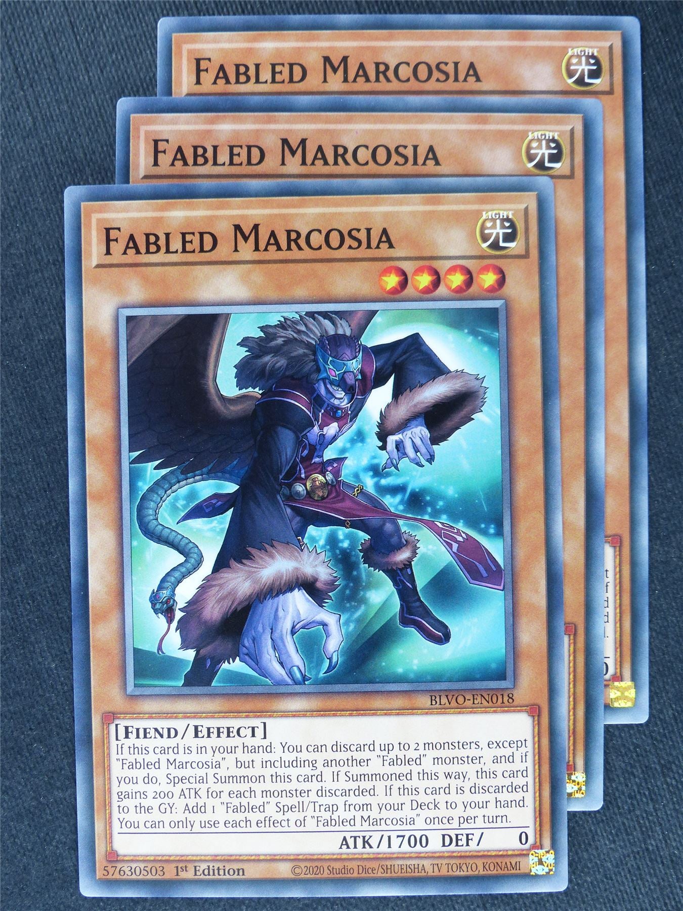 Fabled Marcosia x3 - Yugioh Cards #X8