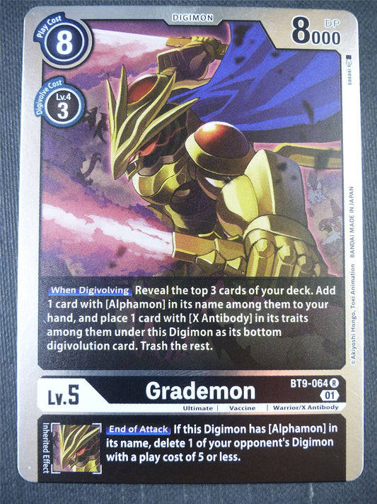 Grademon BT9-064 R - Digimon Card #8K4