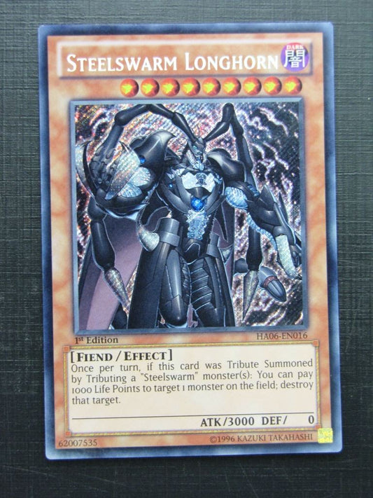 Yugioh Cards: STEELSWARM LONGHORN HA06 SECRET RARE # 30D41