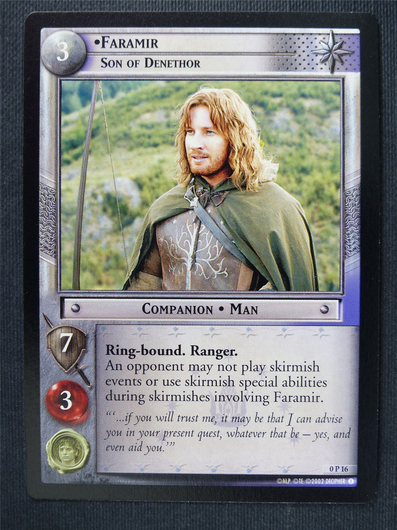 Faramir 0 P 16 - LotR Cards #3LT