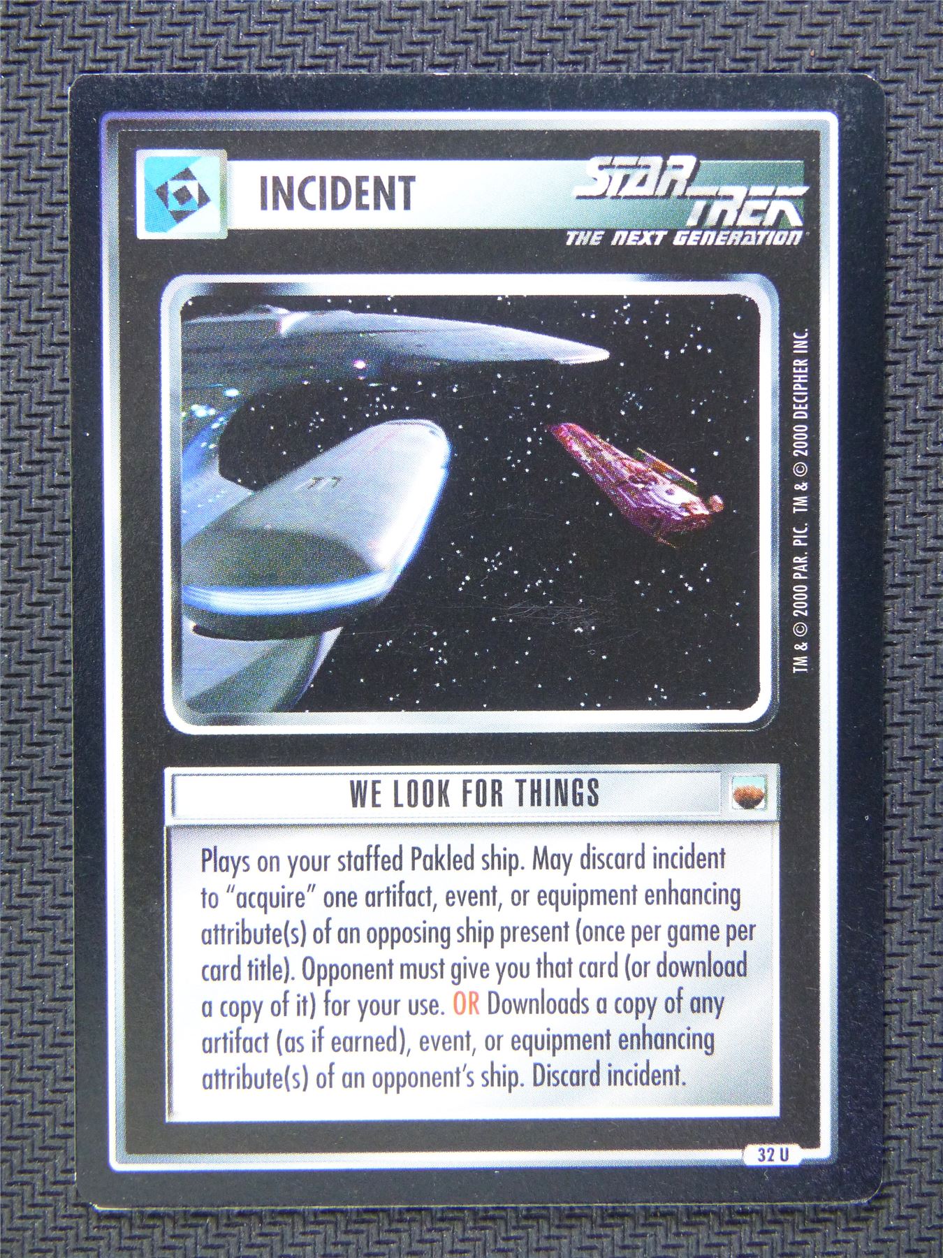 Incident We Look For Things - Star Trek CCG Next Gen #59F