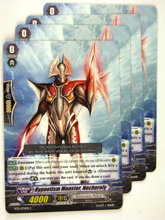 Cardfight!! Vanguard - Hypnotism Monster, Nechoroly x4 BT13