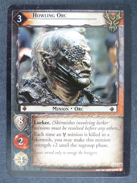 Howling Orc 13 S 109 - played - LotR Cards #NT