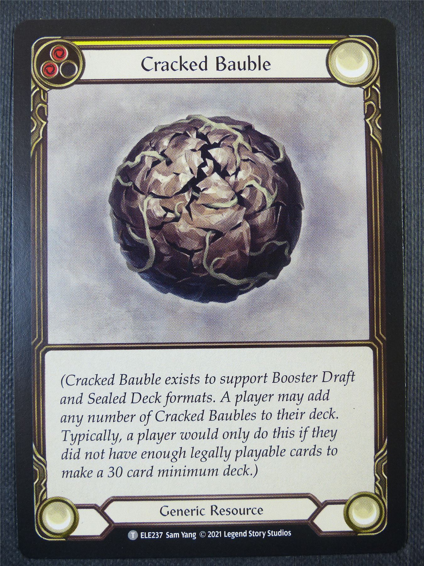 Cracked Bauble - Yellow - Tales of Aria 1st ed - Flesh and Blood Card #61Q
