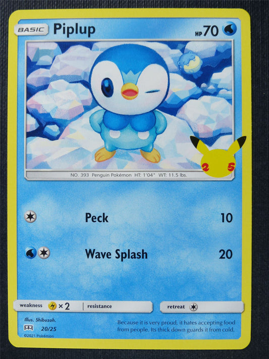 Piplup 20/25 McDonalds Promo - Pokemon Card #3M0