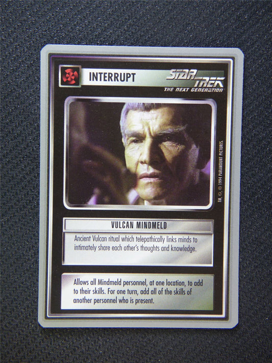Interrupt Vulcan Mindmeld - Star Trek Silver Border Card Decipher #2FC